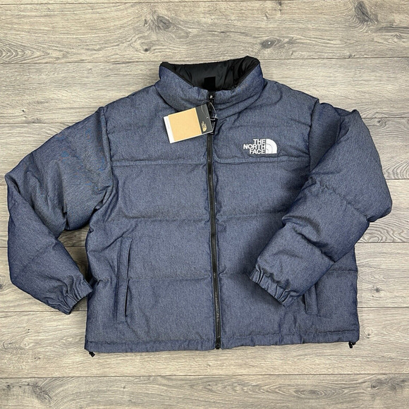 The North Face Jackets & Blazers - The North Face Jacket Size 2XL Womens Reversible Nuptse 92 Denim Blue Black $380